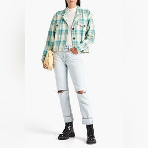 Rag & Bone Green Plaid Shirt Jacket NWT